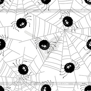 Halloween seamless pattern background - vector clip art