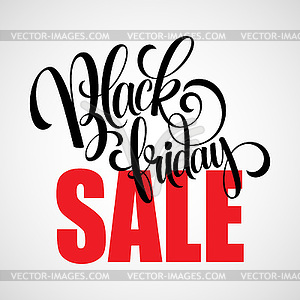 Black Friday Sale Calligraphic Design - vector clipart