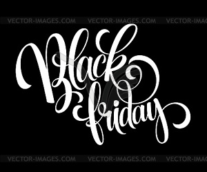 Black Friday Sale Calligraphic Design - vector clipart