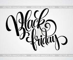 Black Friday Sale Calligraphic Design - vector clip art