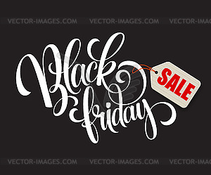 Black Friday Sale Calligraphic Design - vector clipart