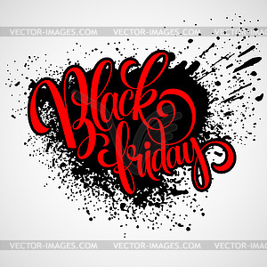 Black Friday Sale Calligraphic Design - vector image