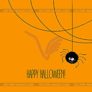 Funny Halloween greeting card monster eyes - vector clipart / vector image