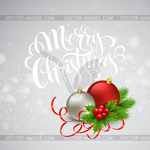 Christmas greeting card - vector clipart