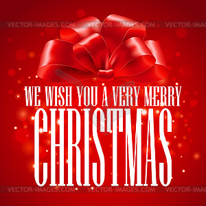 Elegant background with Christmas gift - vector image