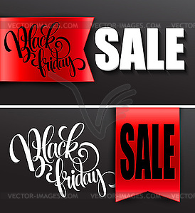 Black friday sale design template - vector clip art
