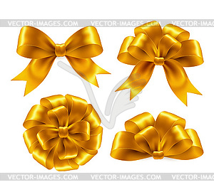 Golden Bow, , - vector image