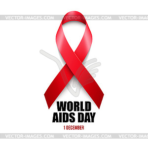 Aids Awareness. World Aids Day concept - color vector clipart