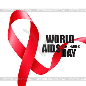 Aids Awareness. World Aids Day concept - vector clip art
