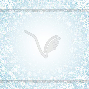 Blue background with snowflakes - vector clipart