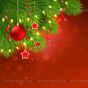 Christmas tree decoration - vector clip art