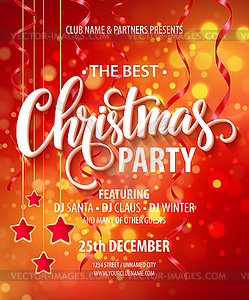 Christmas Party design template - vector image