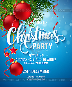 Christmas Party design template - vector clip art