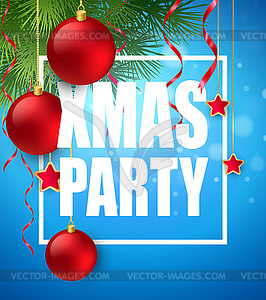 Christmas Party design template - vector clipart