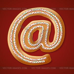 Рождественское печенье номера - рисунок в векторе