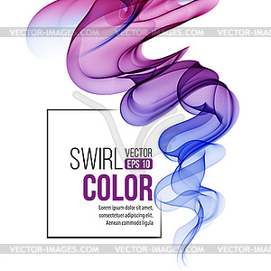 Abstract swirl violet background - vector image