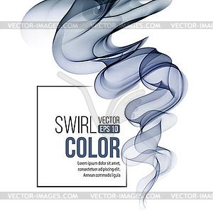 Abstract gray wavy background - vector clipart