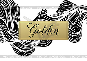 Luxury golden modern card - vector clipart / vector image