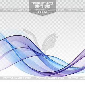 Abstract wave on transparent background - vector clipart