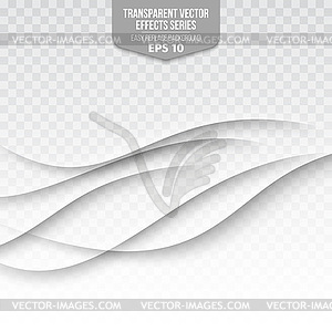 Abstract wave on transparent background - vector clip art