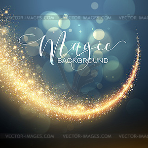 Starry Glitter Trail Background - vector clipart