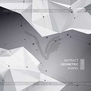 Abstract triangles space low poly - vector image