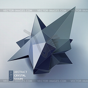 Abstract triangles space low poly - color vector clipart