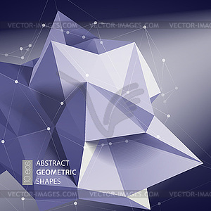 Abstract triangles space low poly - vector clipart