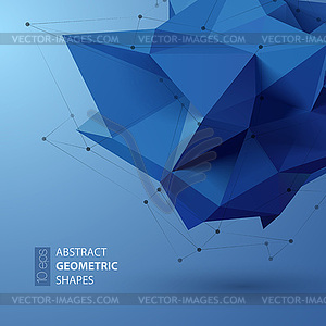 Abstract triangles space low poly - vector clipart