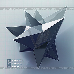 Abstract triangles space low poly - royalty-free vector clipart