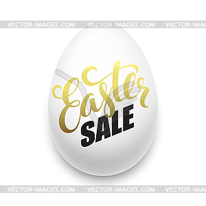 Lettering Easter sale eggs - stock vector clipart