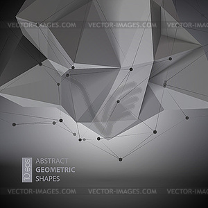 Abstract geometric shape triangular Crystal - vector clipart