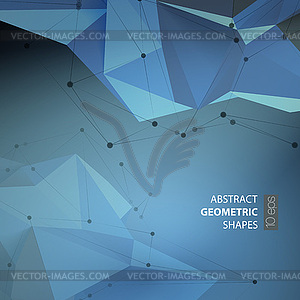 Абстрактный треугольники пространство низкополигональная - векторный дизайн