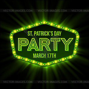 St. Patrick Day poster - vector clipart