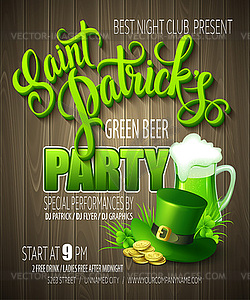 St. Patrick Day poster - vector EPS clipart