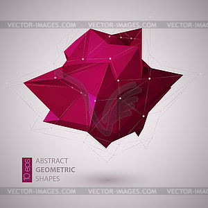 Abstract geometric shape background - vector image