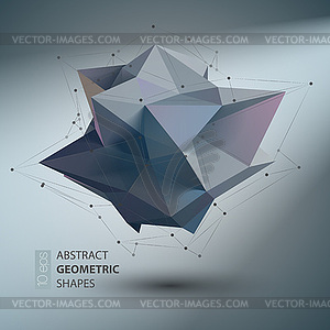 Abstract geometric shape triangular Crystal - vector clipart
