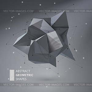 Abstract geometric shape triangular Crystal - vector image