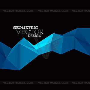 Abstract geometric triangle low poly set - vector clipart