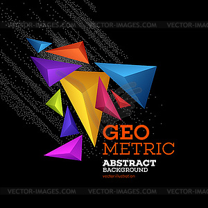 Abstract geometric colorful background - vector clipart