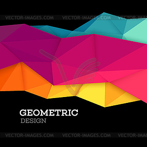 Абстрактный геометрический треугольник низкополигональная набор - изображение в векторном формате