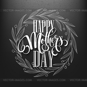 Happy Mothers Day. Calligraphy Lettering greeting - vector EPS clipart