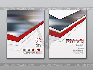 Brochure flyer design template. Leaflet cover - vector image