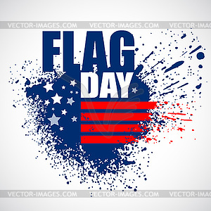 American Flag Day background design - vector clipart