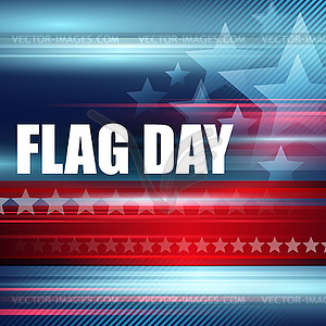 American Flag Day background design - vector image