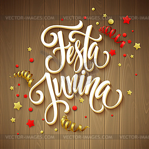 Festa Junina party greeting design - vector image