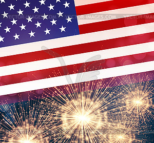 American Independence Day lettering design. templat - vector clipart