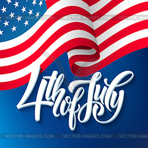 America independence day template flag - vector clipart