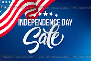 America independence day sale template flag - vector clipart / vector image