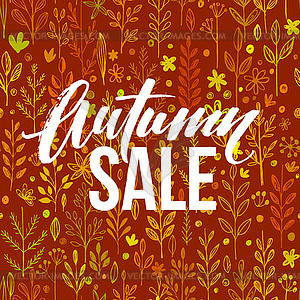 Autumn seasonal banner design. Fall leaf - vector image